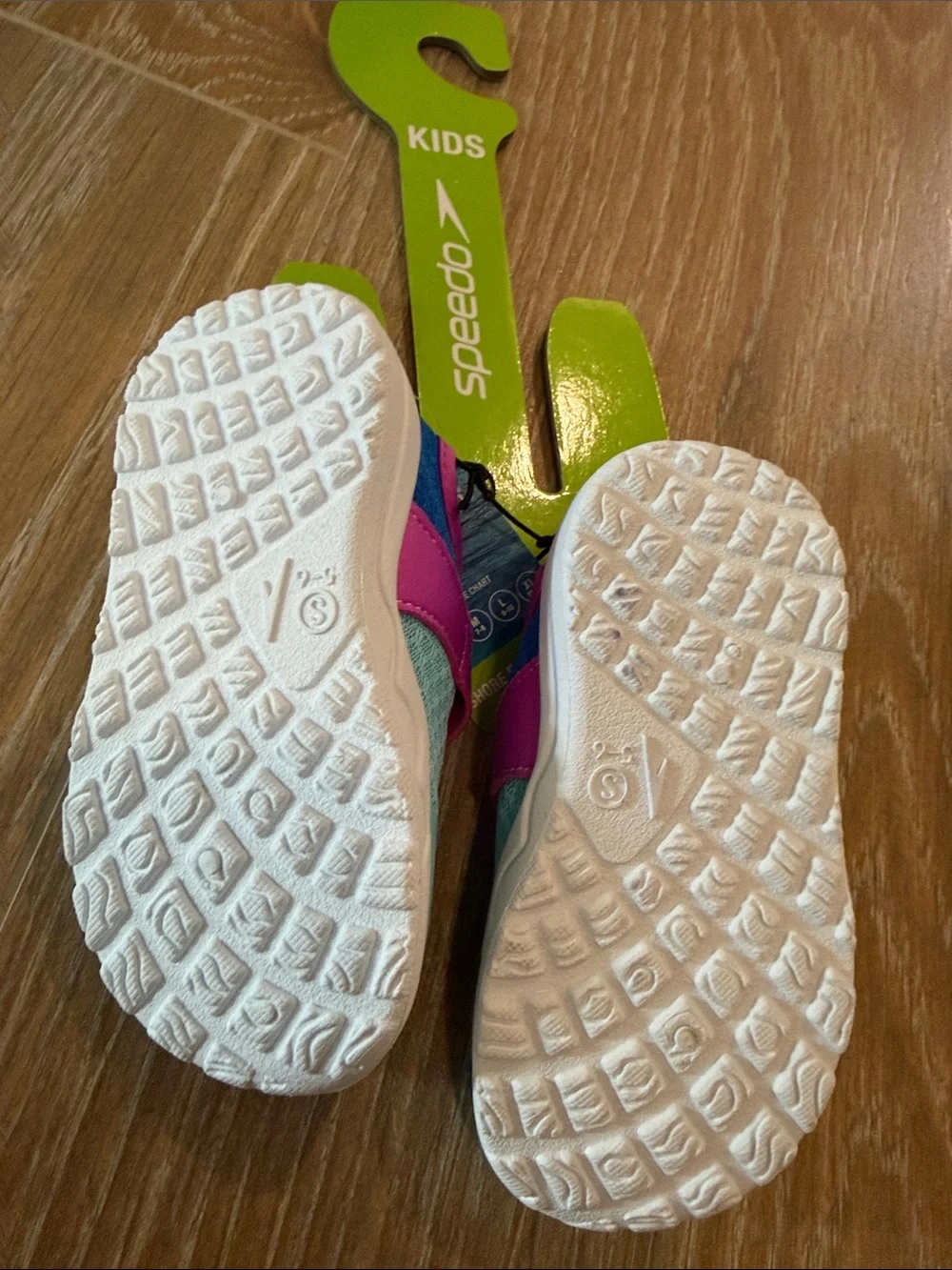 Speedo Kids Water Shoes in Turquoise and Pink